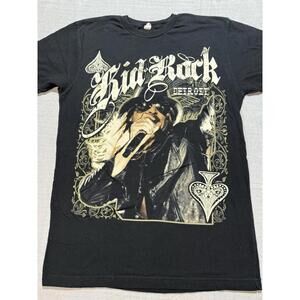 VINTAGE‎ Kid Rock Detroit Concert Tour T-Shirt Black Graphic Tee Men's Size M